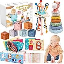 4-in-1 Montessori Baby Toy Set for 6-12 Months